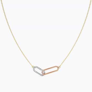 Gleaming Links Diamond Necklace