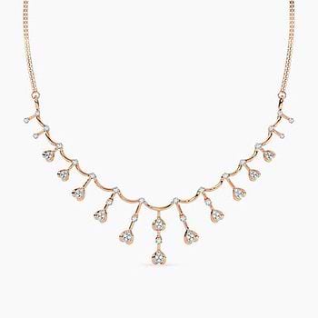 Heart Tendrils Diamond Necklace