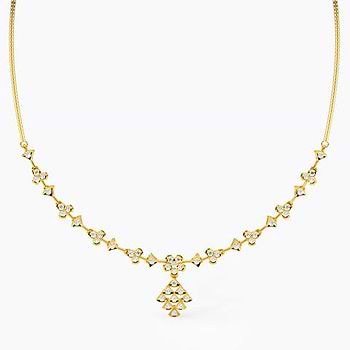 Malar 22k Gold and Diamond Necklace