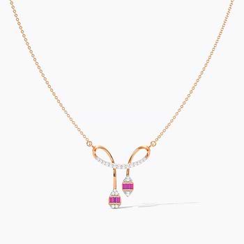 Terra Rosa Gemstone Pendant Necklace