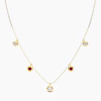Berry Drops Gemstone Necklace