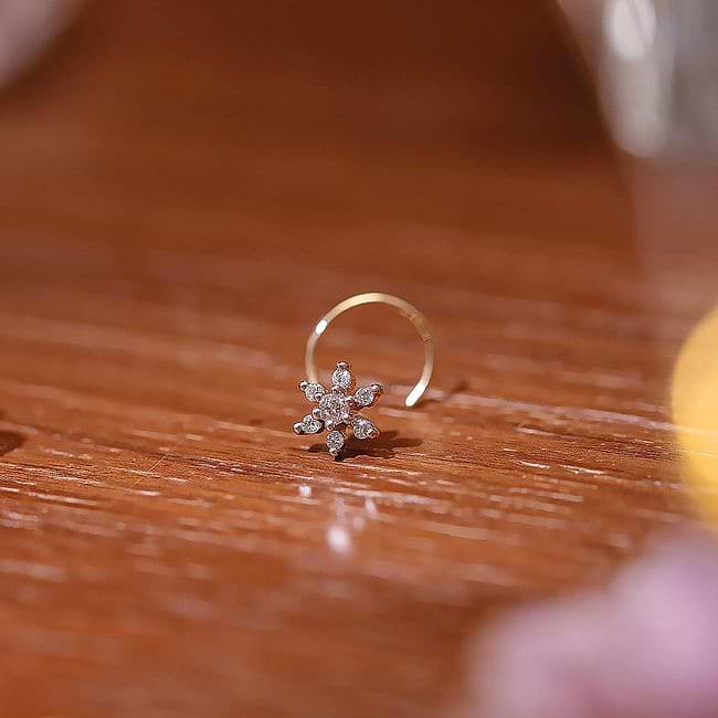 Single Round Lab Grown Diamond Stud | Nose jewelry, Lab grown diamonds, Diamond  studs