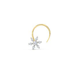 Diamond flower sales nose pin