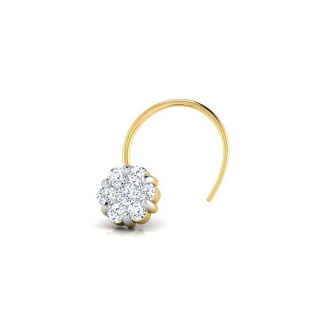 Nose pin gold with stone on sale