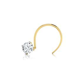 Senco gold diamond nose pin price clearance