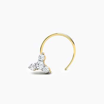 Bluebell Diamond Nose Pin
