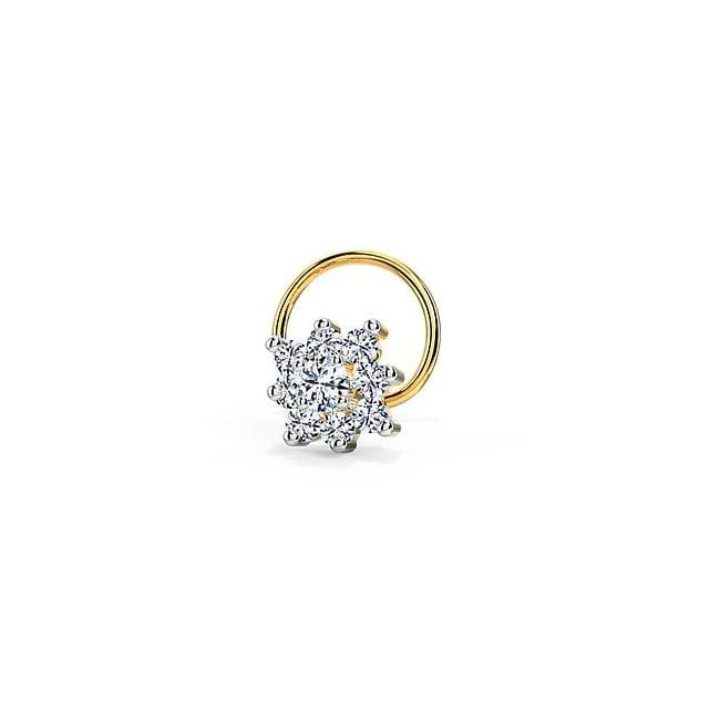 Buy Flower Blossom Diamond Nose Pin Online | CaratLane