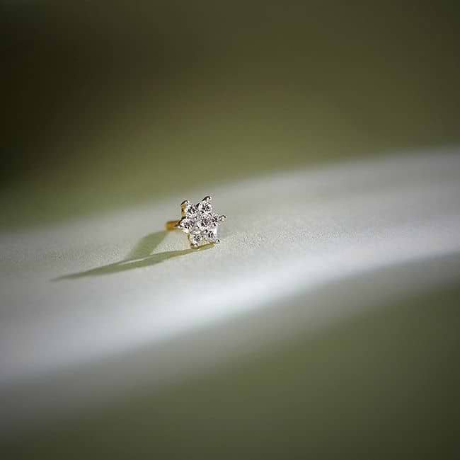 Amazon.com: FreshTrends I1-1.5mm (0.015 ct. tw) Diamond 14K White Gold Nose  Ring Bone - 18G : Clothing, Shoes & Jewelry
