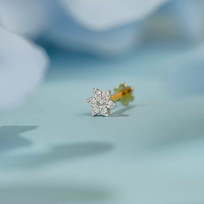 Shop Gracia Diamond Nose Pin Online CaratLane US