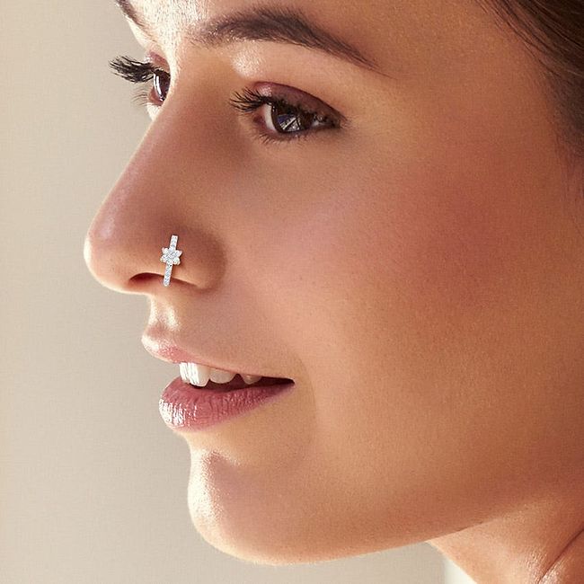 Real diamond nose hoop new arrivals