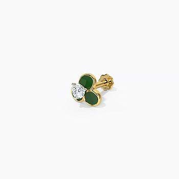 Gauhar Detachable Gemstone Nose Pin