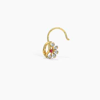 Plush Gemstone Nose Wire