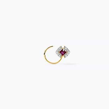 Sage Spark Gemstone Nose Wire