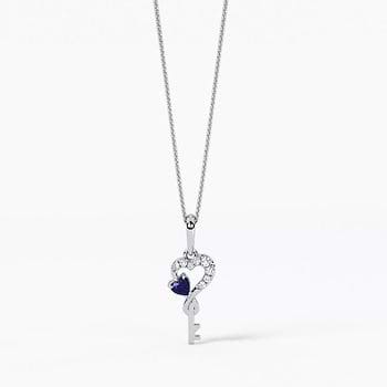Heartspire Key Gemstone Pendant