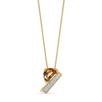 Sunlit Dew Gemstone Pendant