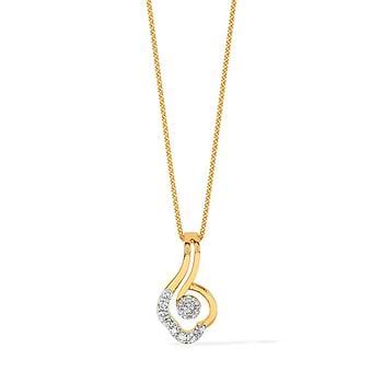 Clamshell Diamond Pendant