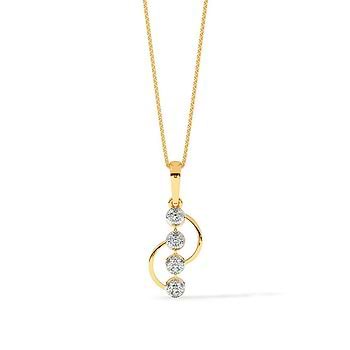Circle Quartet Diamond Pendant