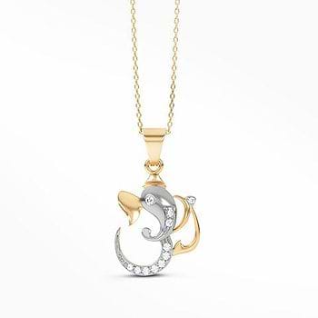 Ganesh OM Diamond Pendant