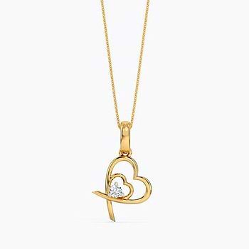 Duo Diamond Heart Pendant