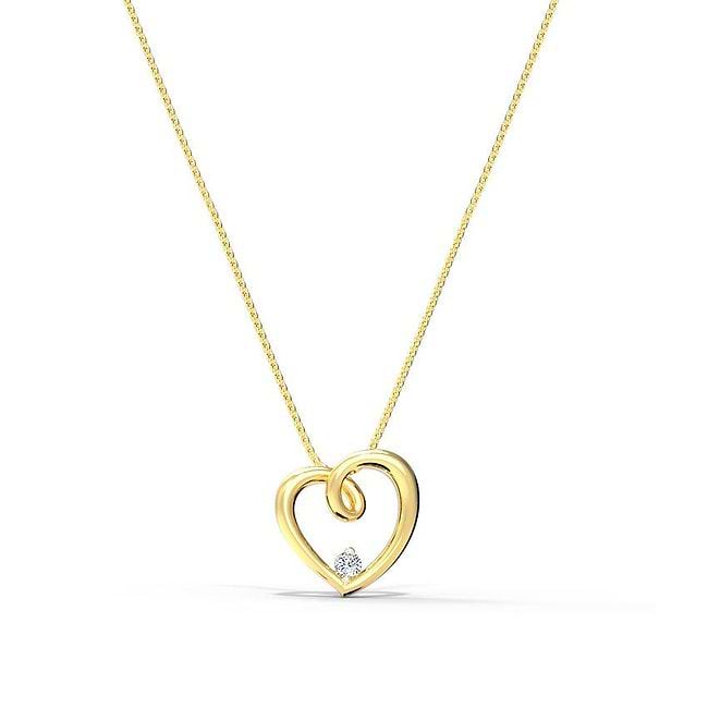 Caratlane heart pendant discount