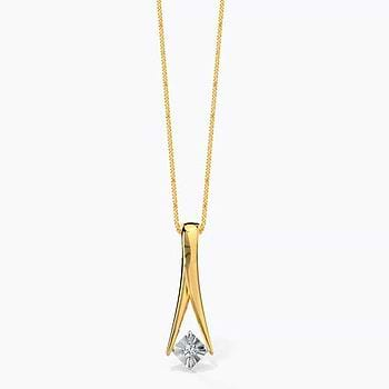 Falling Star Diamond Pendant