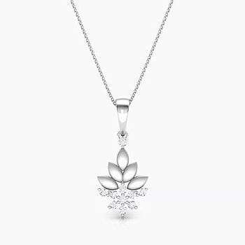 Bouquet Platinum Diamond Pendant