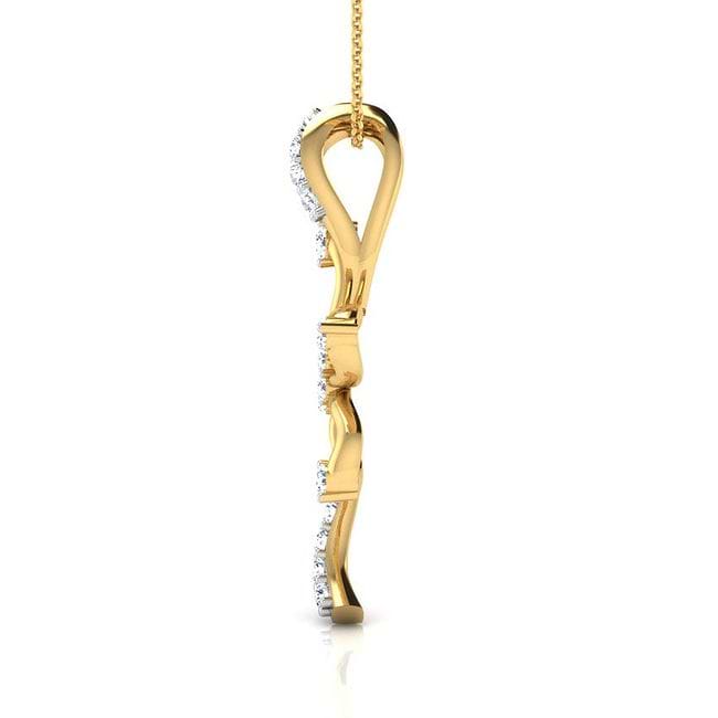 Shop Lily Flower Diamond Pendant Online - CaratLane US