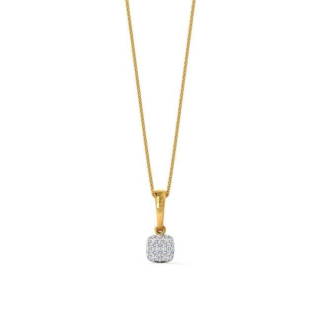 Diamond pendant set caratlane