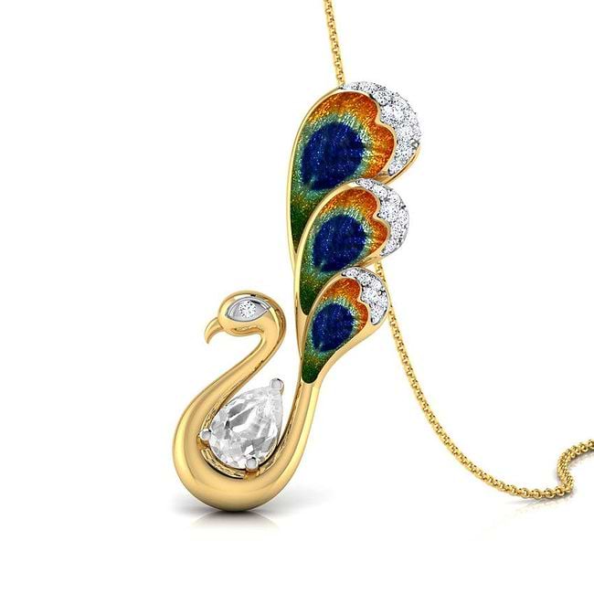 Peacock pendant cheap