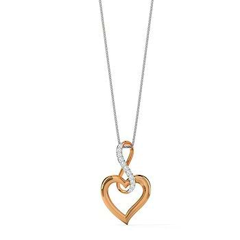 Infinity Love Diamond Pendant