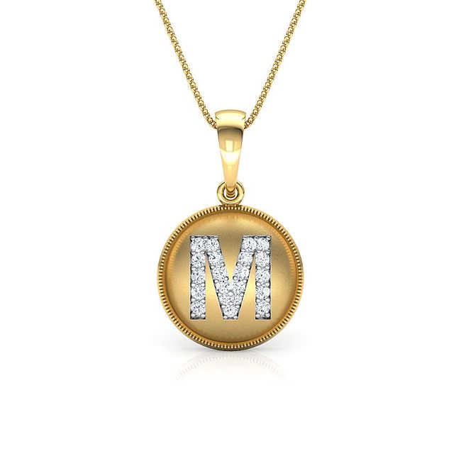 Alphabet m necklace top