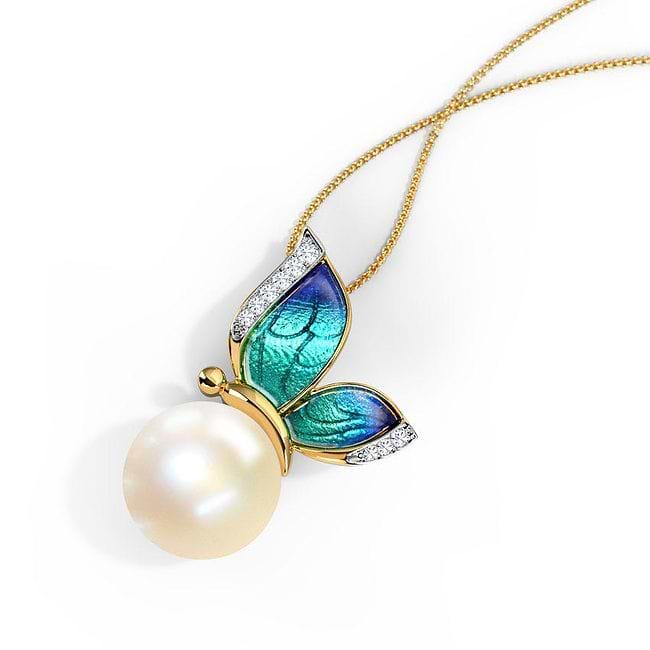Caratlane butterfly pendant hot sale