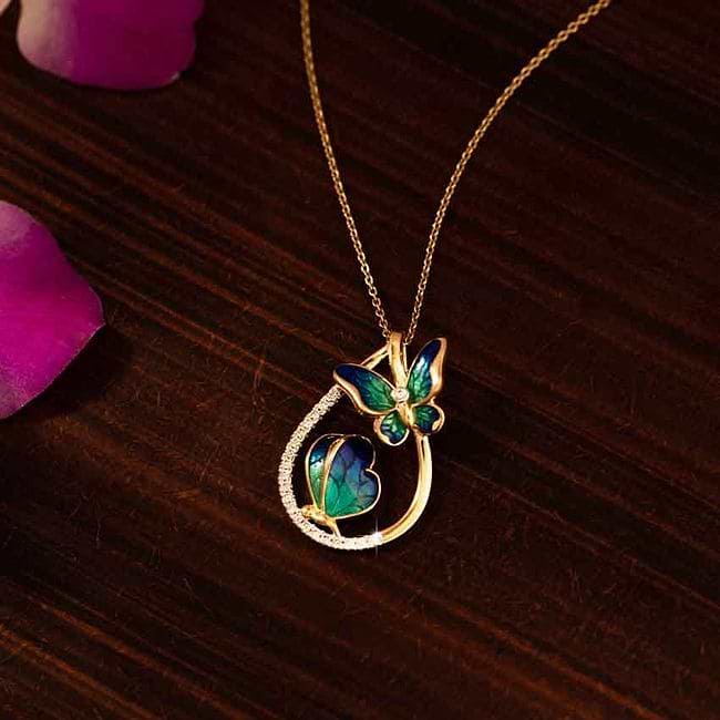 Caratlane 2025 butterfly pendant