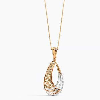 Dina Trellis Diamond Pendant