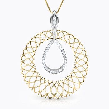 Agnes Trellis Diamond Pendant