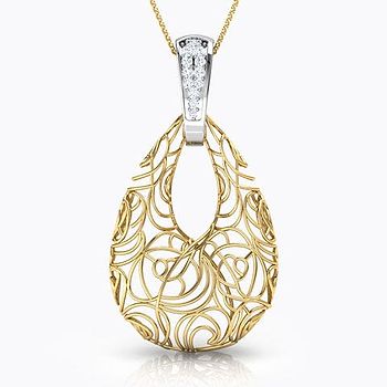 Aquila Trellis Diamond Pendant