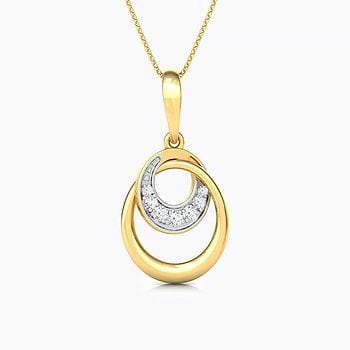 Interloop Diamond Pendant