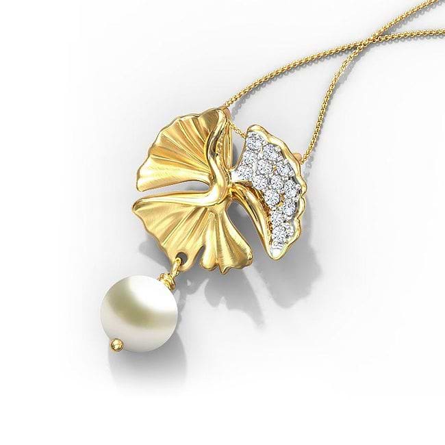 Buy Shop Exquisite Ginkgo Pearl Pendant Online CaratLane US