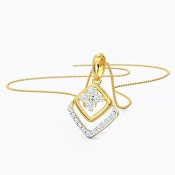 Quad Miracle Plate Diamond Pendant