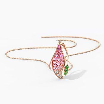 Suave Petite Gemstone Pendant For Women