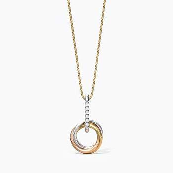 Zoey Entwine Diamond Pendant For Women