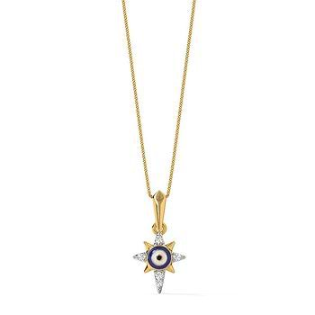 North Star Evil Eye Diamond Pendant