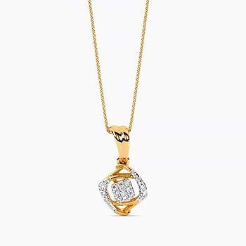 Glimmering Quad Diamond Pendant