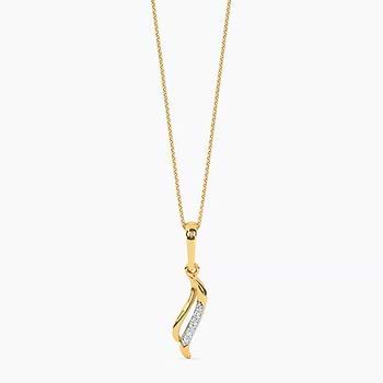 Serene Swirls Diamond Pendant