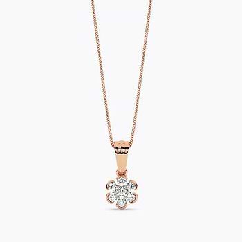 Floral Cascade Diamond Pendant