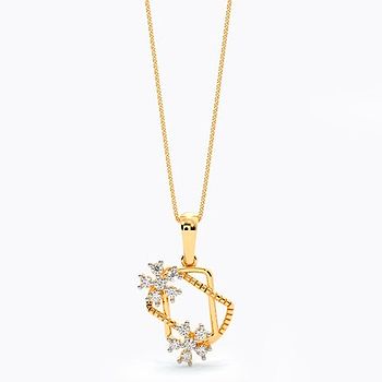 Floral Bliss Diamond Pendant