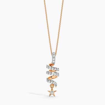 Starry Whirls Diamond Pendant