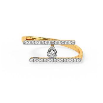 Linear Shine Diamond Ring