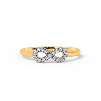 Tiny Infinite Diamond Ring
