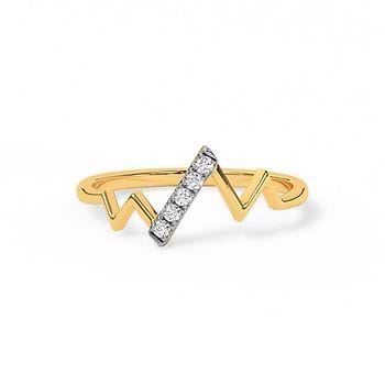 Zig Zag Diamond Ring